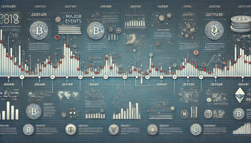 Timeline of the crypto market collapse.