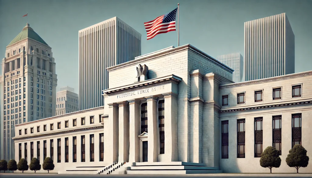 Photo of the US Federal Reserve building.