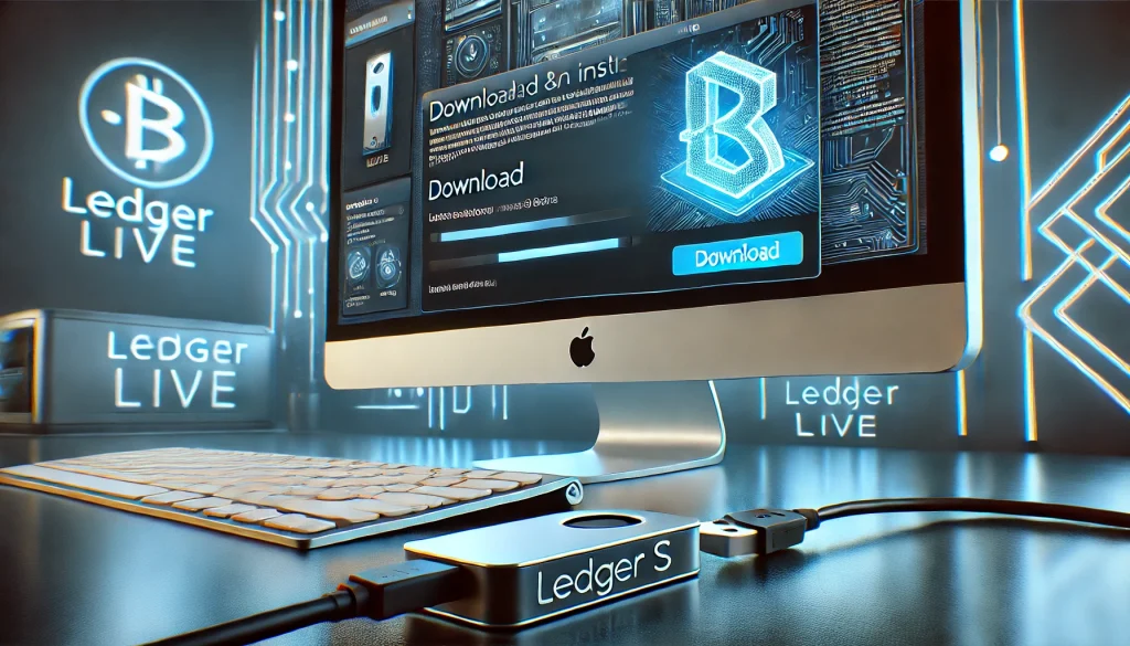 Downloading and installing Ledger Live app. Setting up Ledger Nano S with Ledger Live app