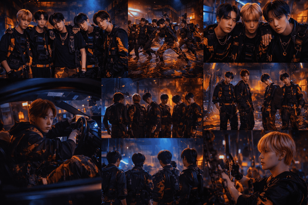 Collage Picture of previous Music video of ALL(H)OURS.