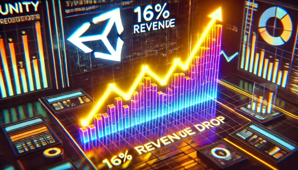 유니티는 16%의 매출 감소를 보고하며 업계의 우려를 불러일으켰습니다.
