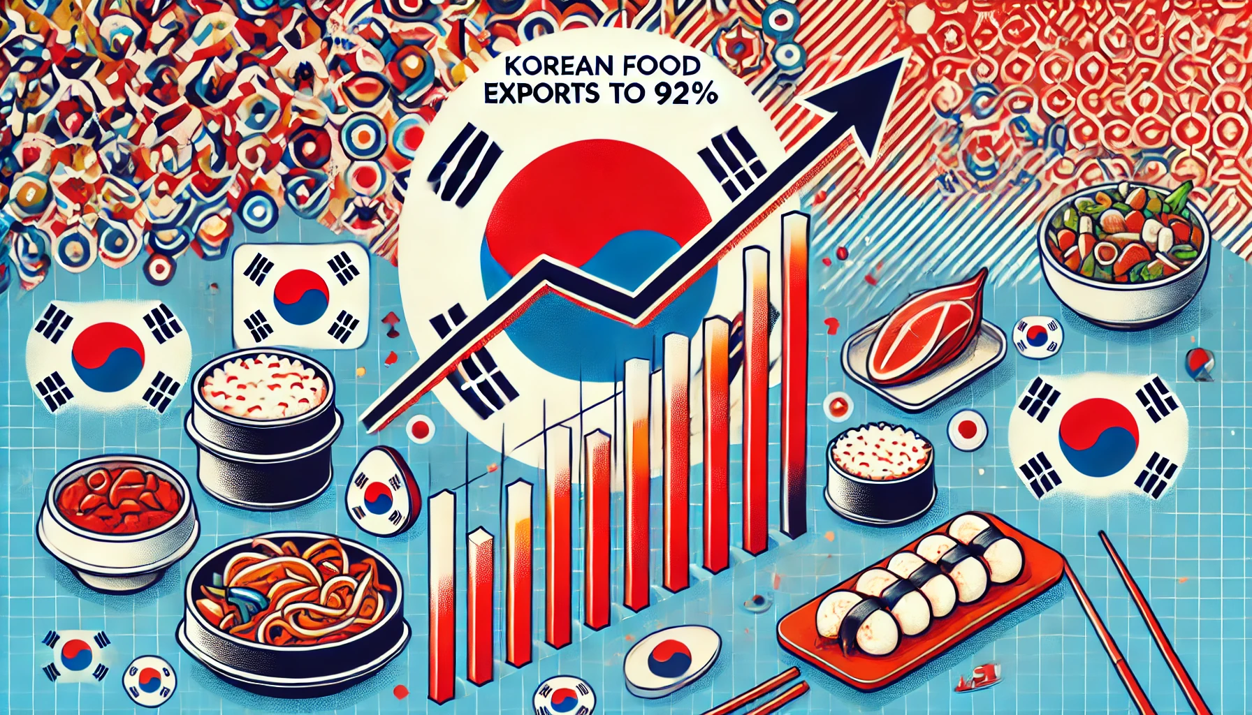 Korean Food Exports Surge to 92%