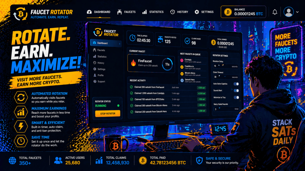 User using a faucet rotator on a computer