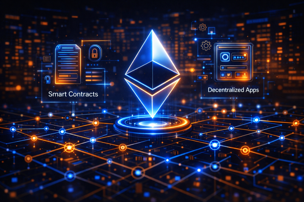 Side-by-side crypto dashboard comparing transaction speed, fees, and decentralization across major coins