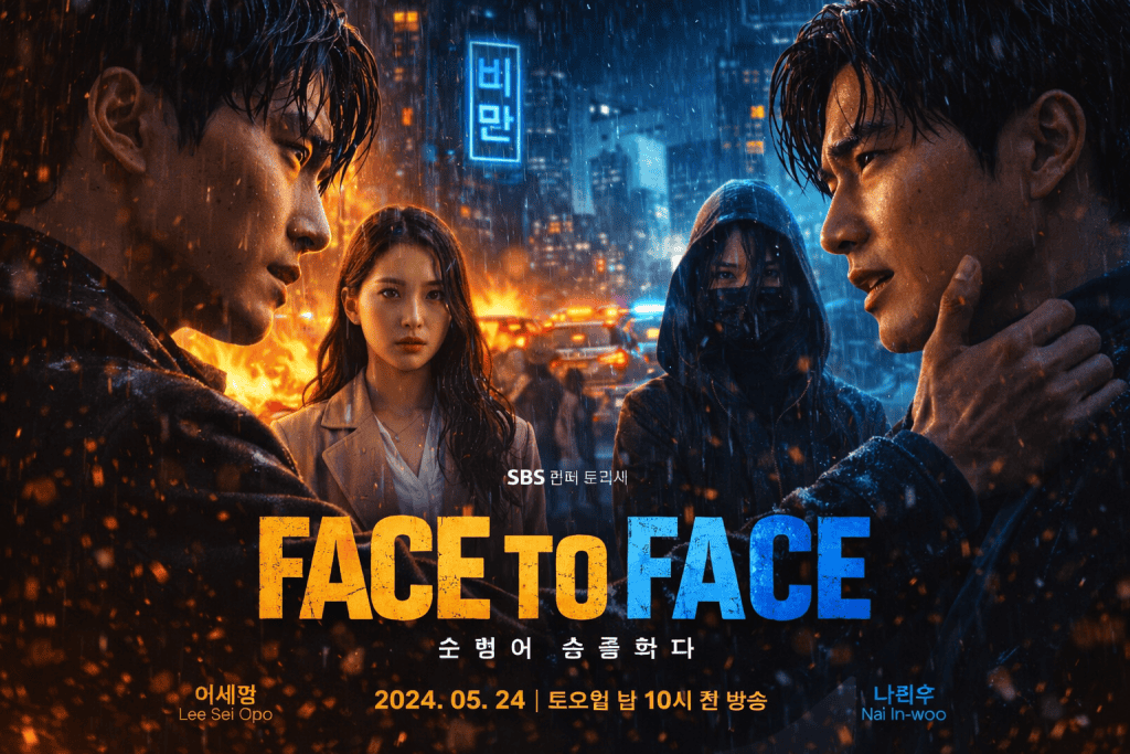 Emotional confrontation between layered characters in a stylish, high-stakes Korean drama setting