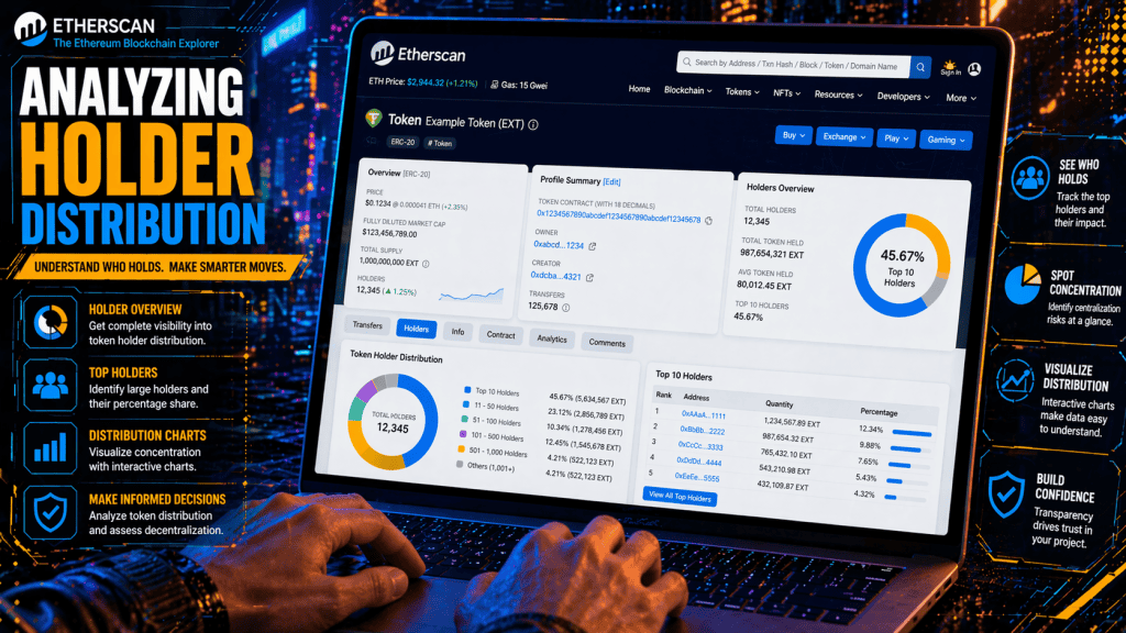 Analyzing holder distribution on Etherscan