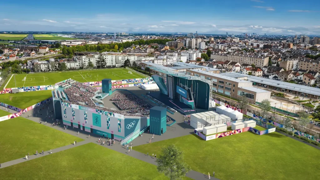 Le Bourget Sport Climbing venue is one of only a few new sports facilities constructed for the 2024 Olympic Games in Paris.