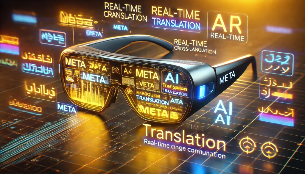 Meta’s AR glasses with AI-powered translation for real-time, seamless cross-language communication