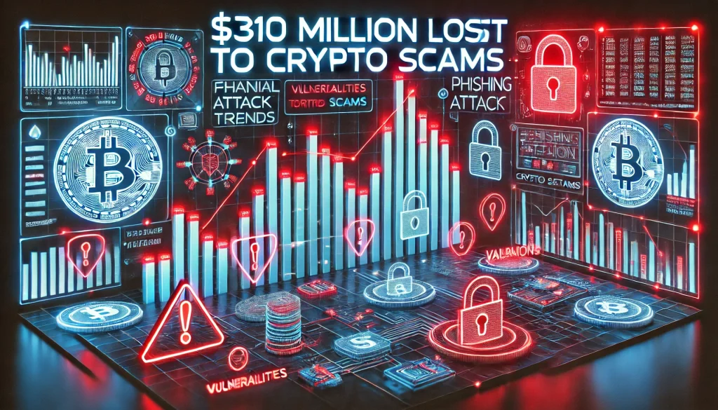 $310 million lost to crypto scams highlights the growing vulnerability of digital currency investors and the need for better cybersecurity protocols to protect against phishing attacks.