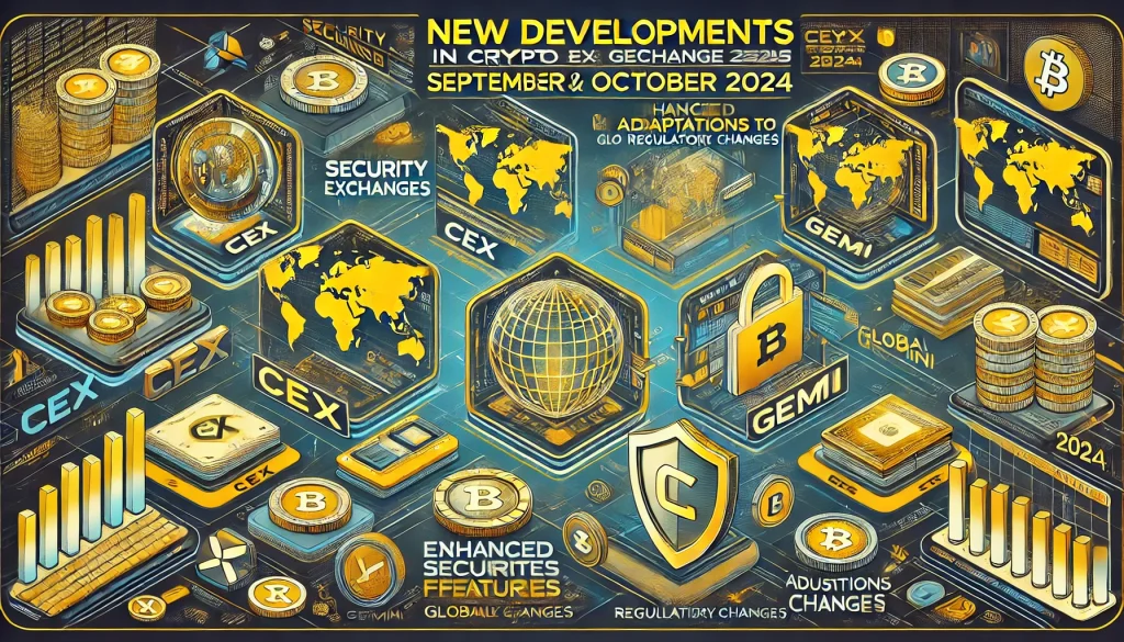 Crypto exchanges update in 2024, with Cex and Gemini improving security.