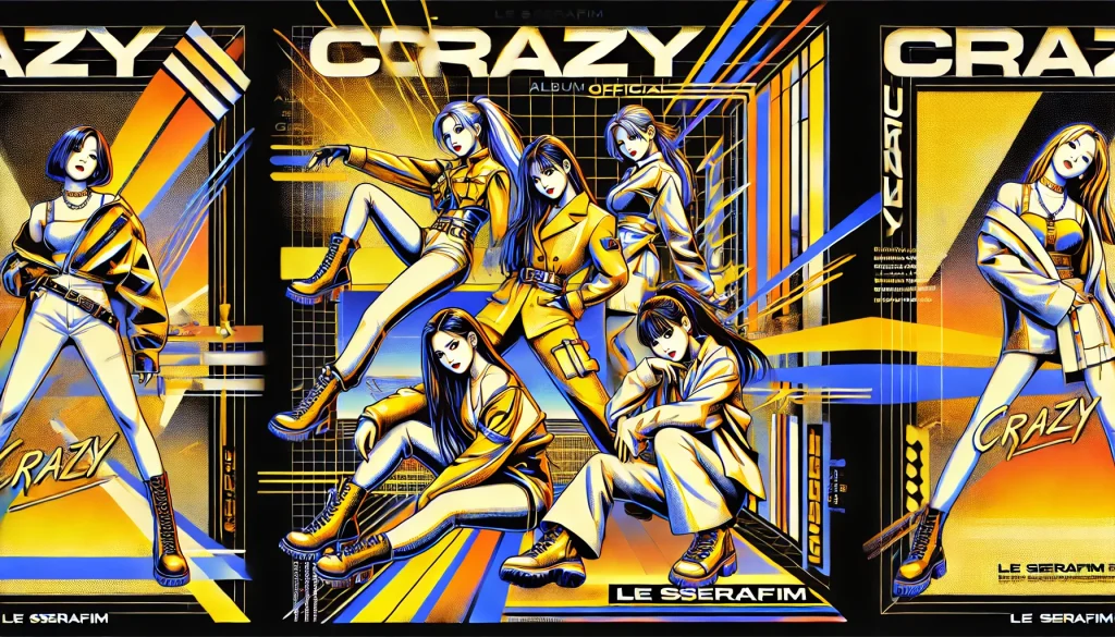 Official poster of the album LE SSERAFIM’s "Crazy"