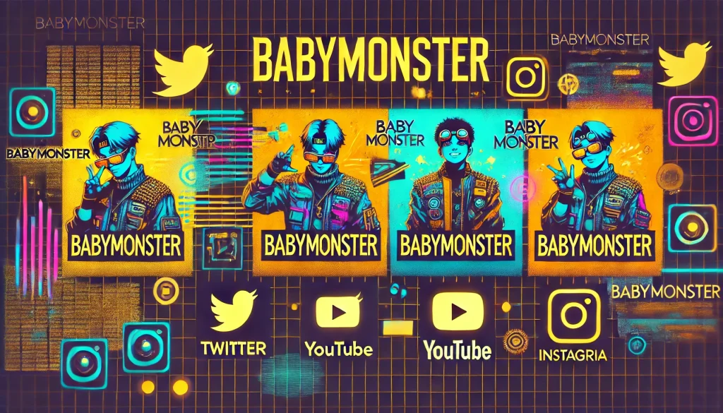 BABYMONSTER's Social Media acc. in Twitter, Youtube and Instagram