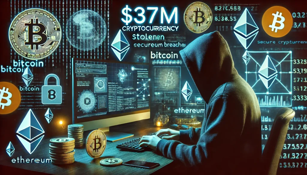 $37M cryptocurrency stolen by young hacker, highlighting cybersecurity challenges in the cryptocurrency industry.