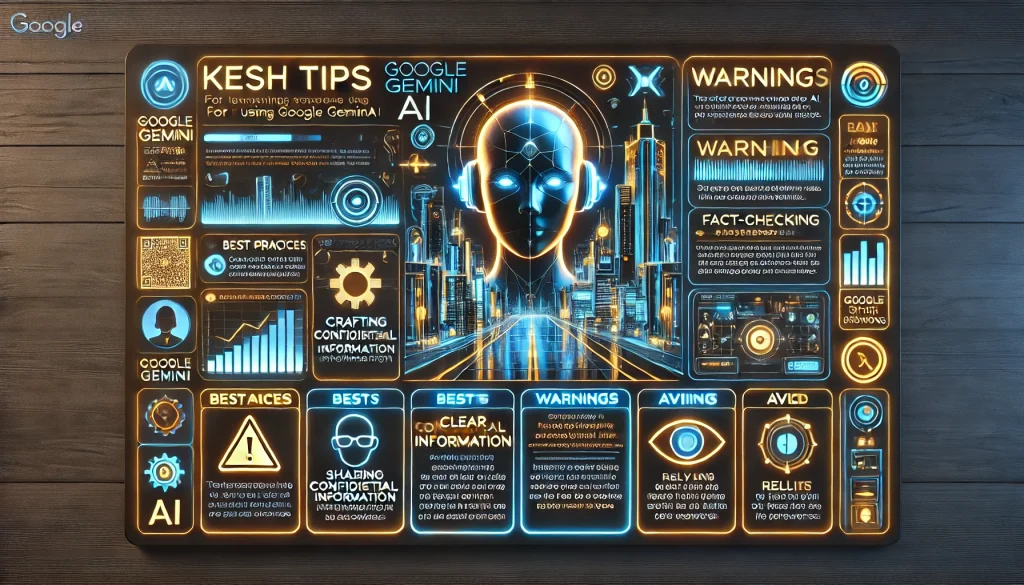 Visual guide for Google Gemini tips, best practices, and pitfalls.