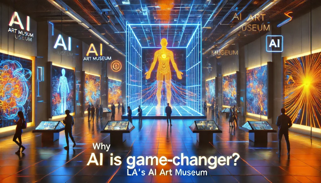 LA's AI art museum revolutionizes with AI-driven installations, blending technology and creativity.