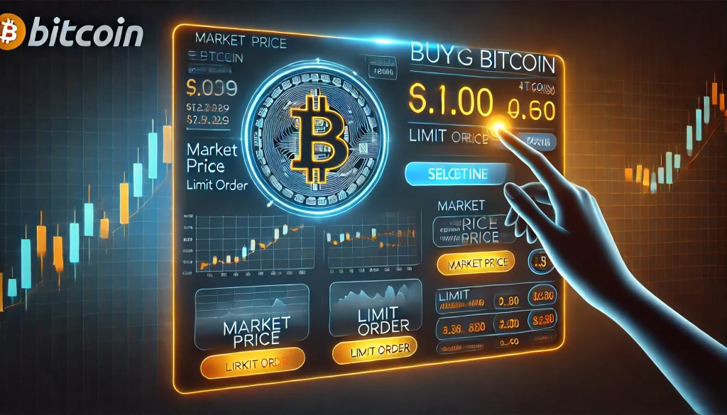 User buying Bitcoin on an exchange platform