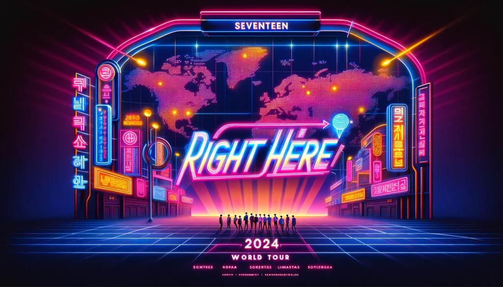 Official Poster of Seventeen 'Right Here' World tour