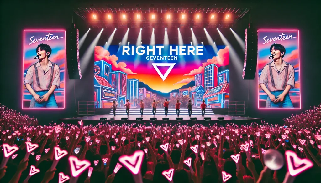 Concert of Seventeen's 'Right Here' in Goyang, South Korea.