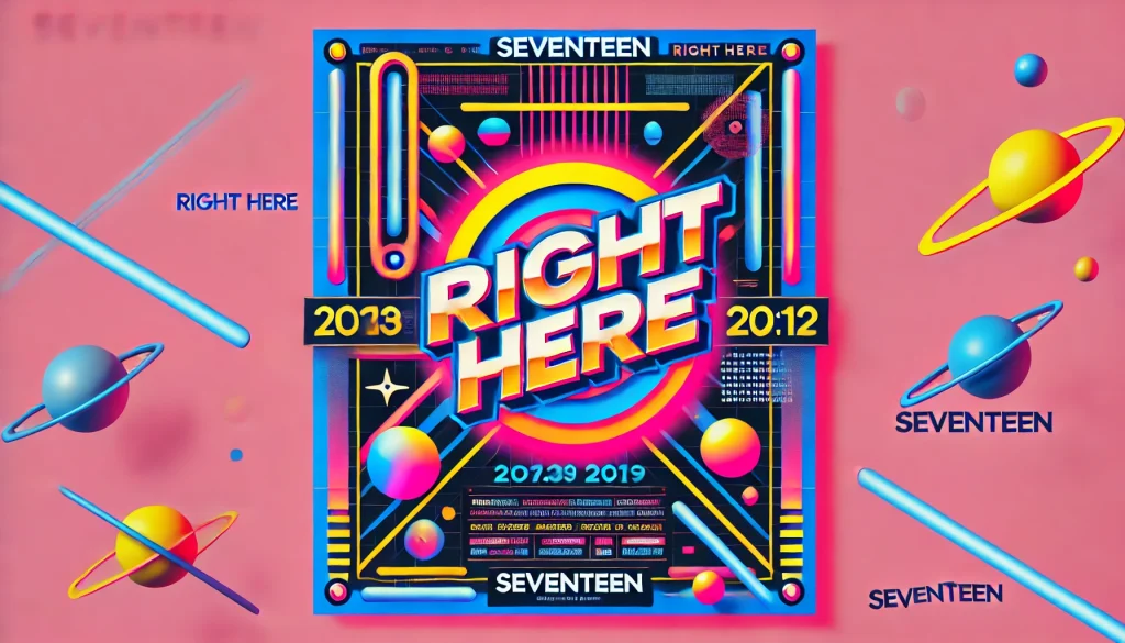 Poster of the release date of  Seventeen 'Right Here'