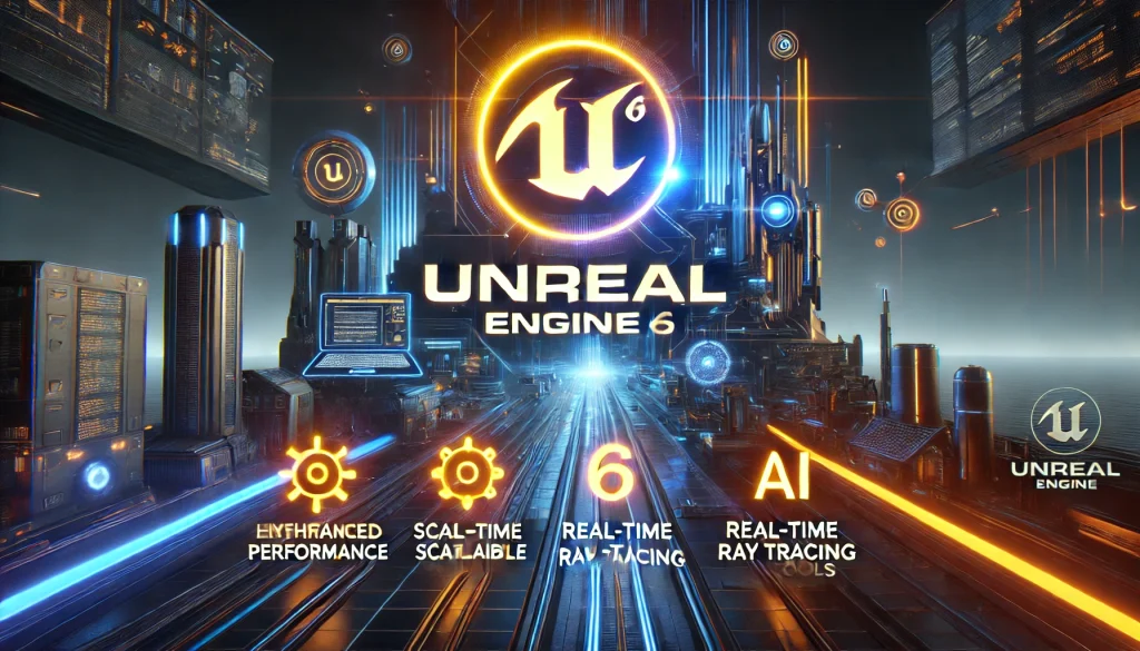 Unreal Engine 6 promises enhanced performance, scalability, real-time ray tracing, and advanced AI for developers.