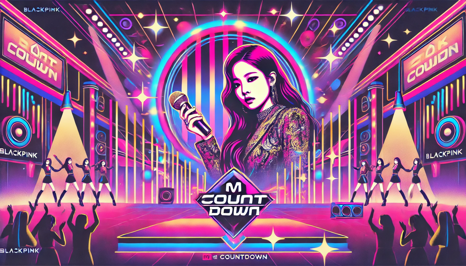 BLACKPINK's Jennie winning for "Mantra" at M Countdown