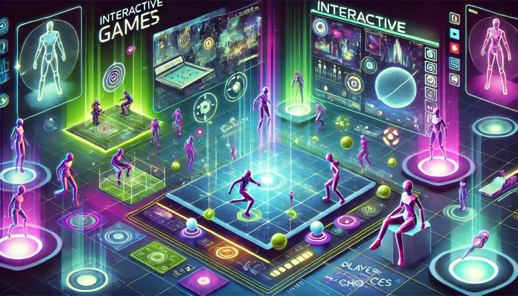  Interactive games in the metaverse provide players with control, shaping the game through actions and decisions.