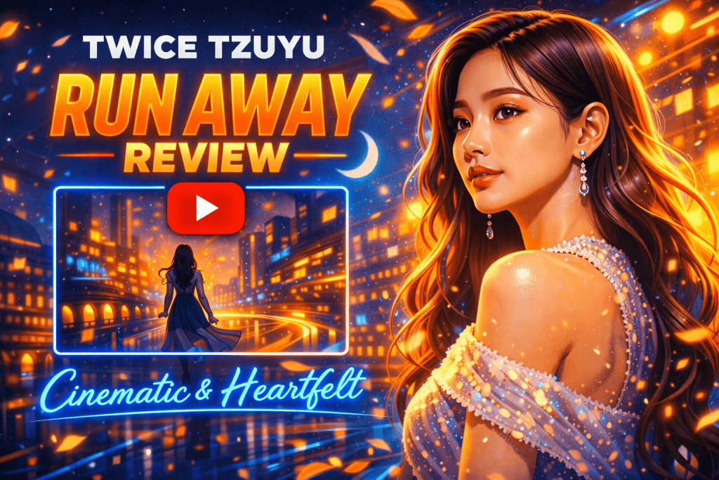 TWICE Tzuyu Run Away review highlighting soft cinematic scenes and heartfelt emotional performance
