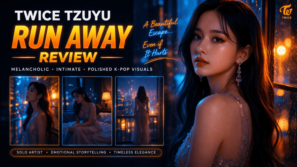 TWICE Tzuyu Run Away review capturing melancholic vibe intimate moments and polished K-pop visuals