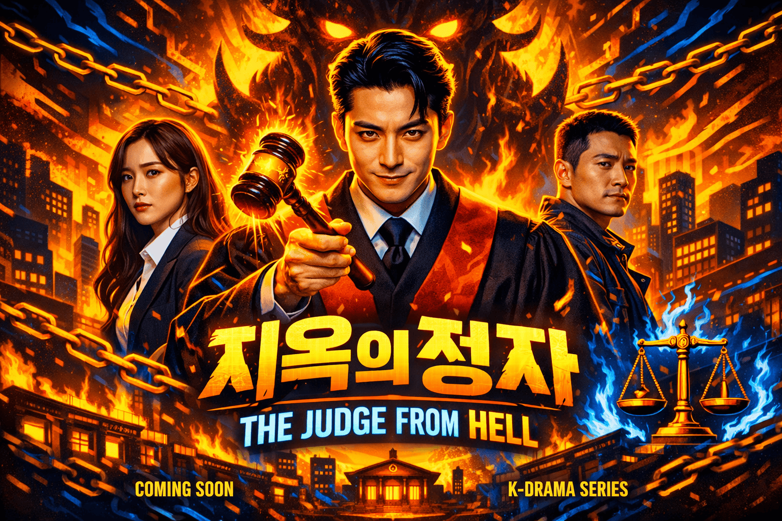The Judge From Hell K-drama Poster.