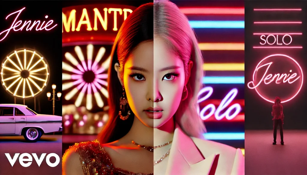 Jennie in 'Mantra' contrasted with her look in 'SOLO'