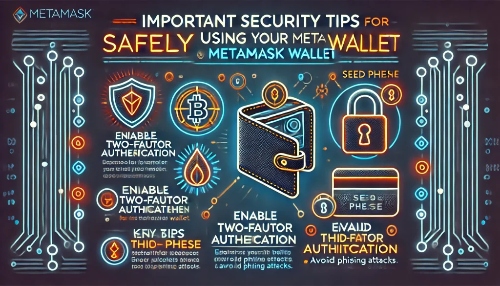 Important security tips for safely using your MetaMask wallet.