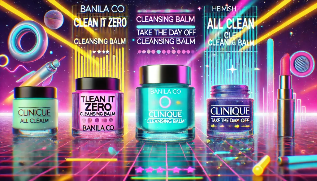 Collage picture of Banila Co Clean It Zero Cleansing Balm, Clinique Take The Day Off Cleansing Balm and Heimish All Clean Balm