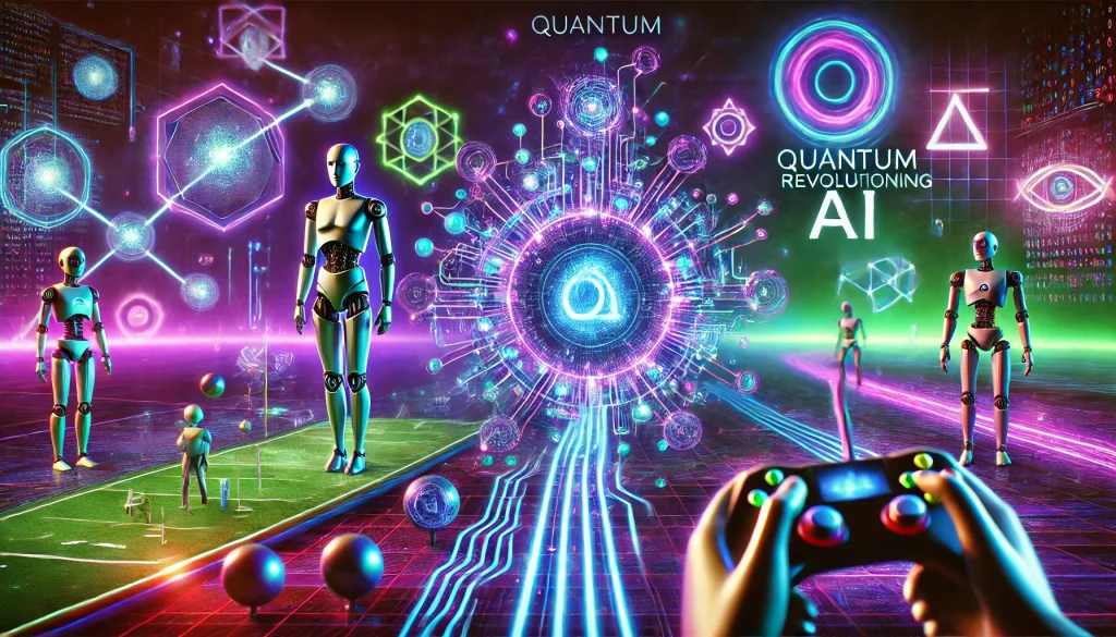 Quantum AI revolutionizing gaming with intelligent, adaptive software algorithms.