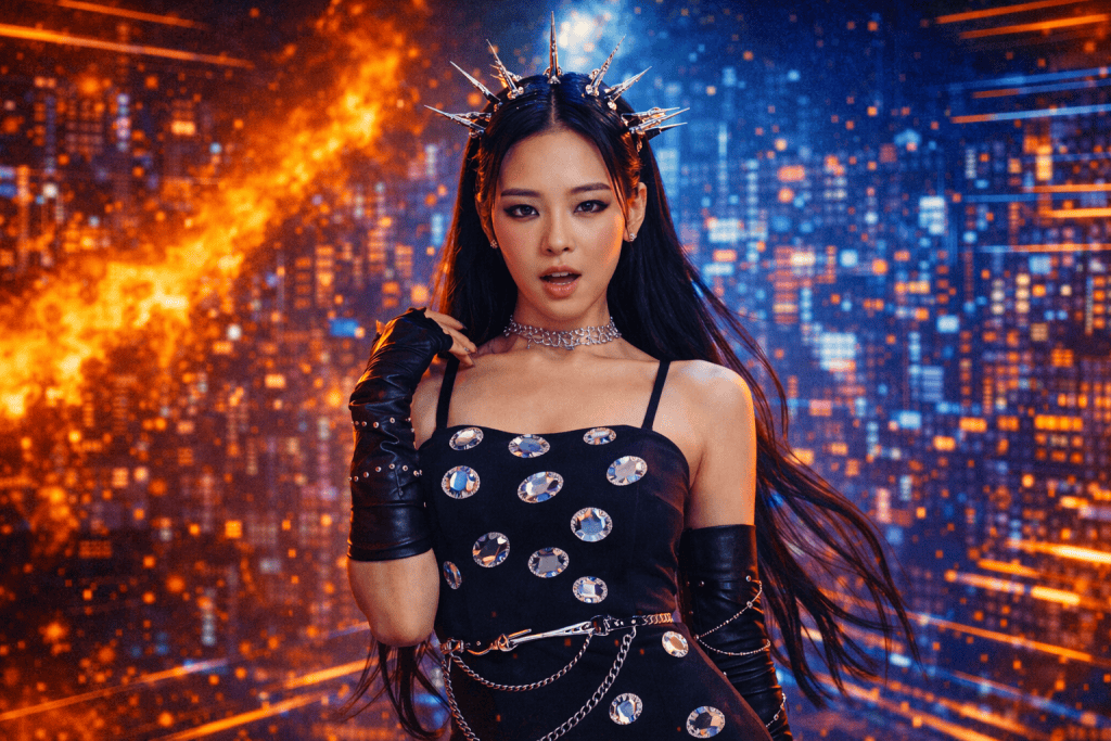 Jennie solo in 'Mantra' music video.