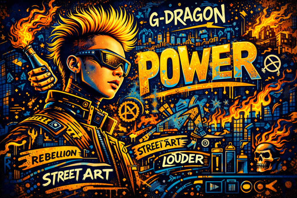 G-Dragon "Power" MV: street art and rebellion themes