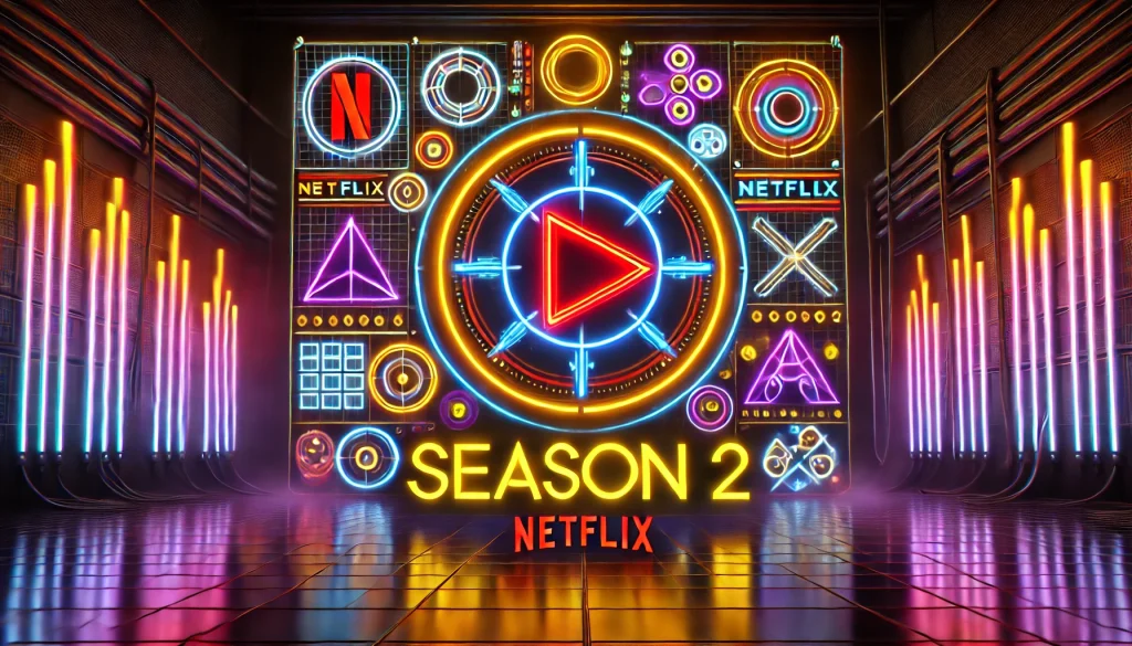 Official Squid Game season 2 poster with Netflix branding visible.