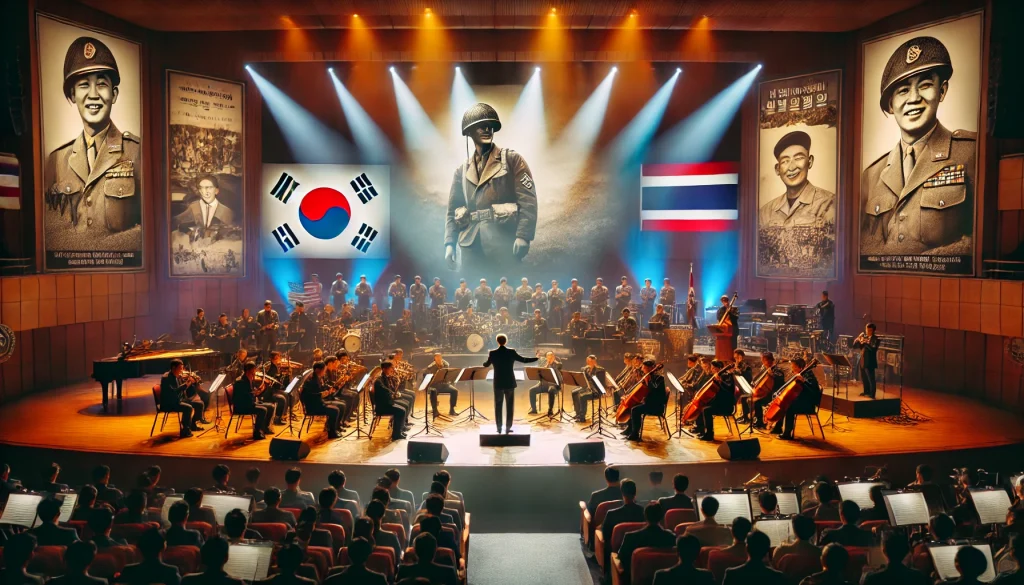 Musicians performing at the Korean War Memorial Concert.