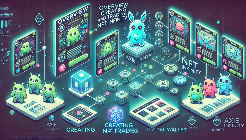 Overview of creating and trading NFTs in Axie Infinity