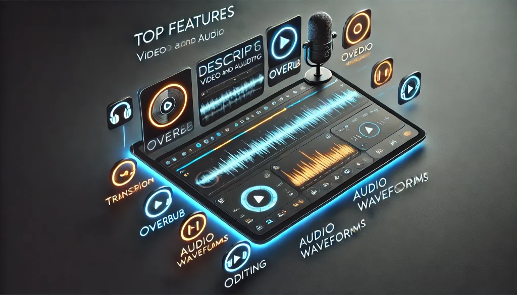 Top features of Descript simplifying video and audio editing