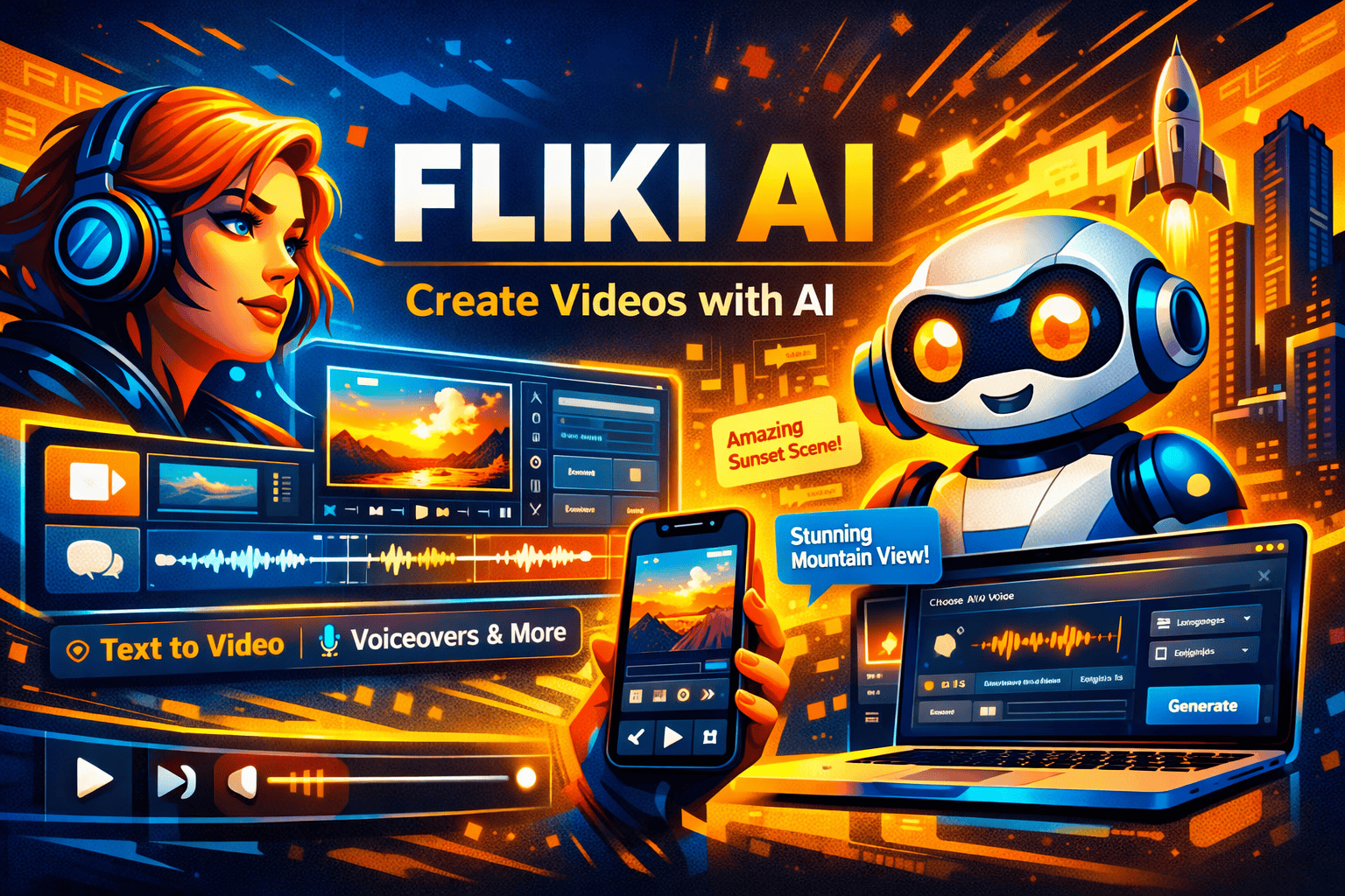 Analyze Fliki AI's seamless performance and user-friendly interface.