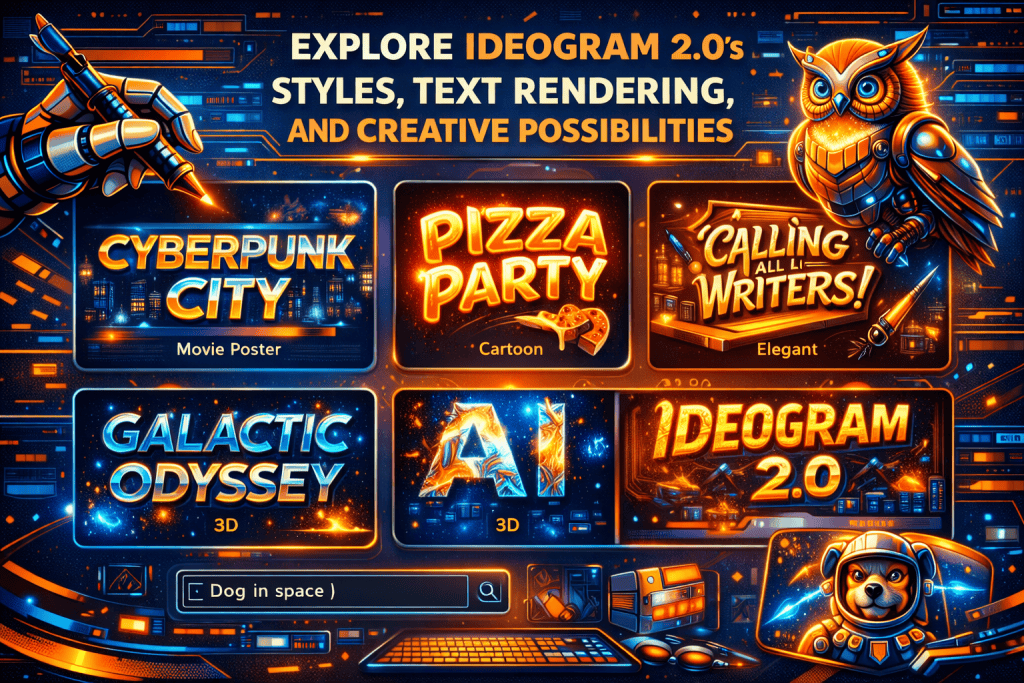 Explore Ideogram 2.0’s styles, text rendering, and creative possibilities.