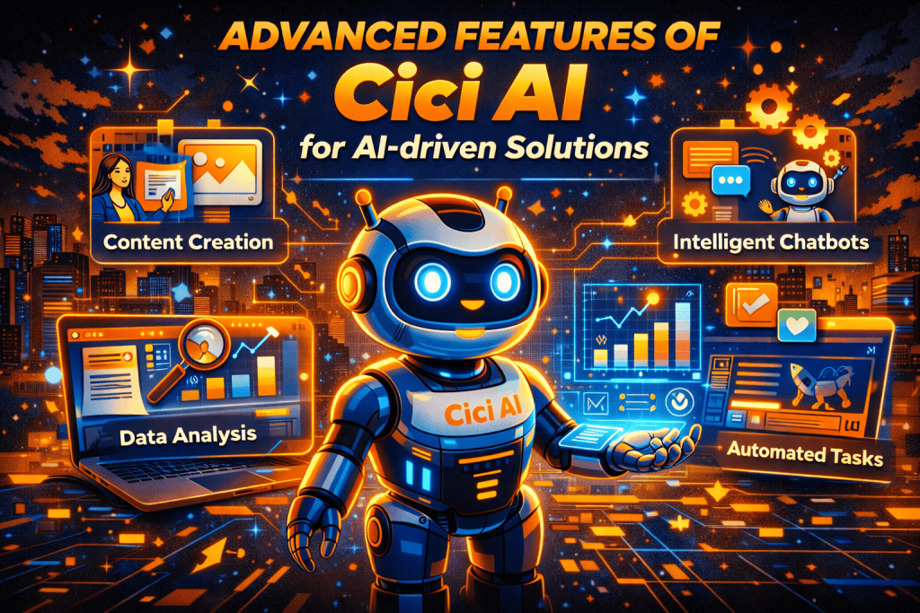 Advanced features of Cici AI for AI-driven solutions.