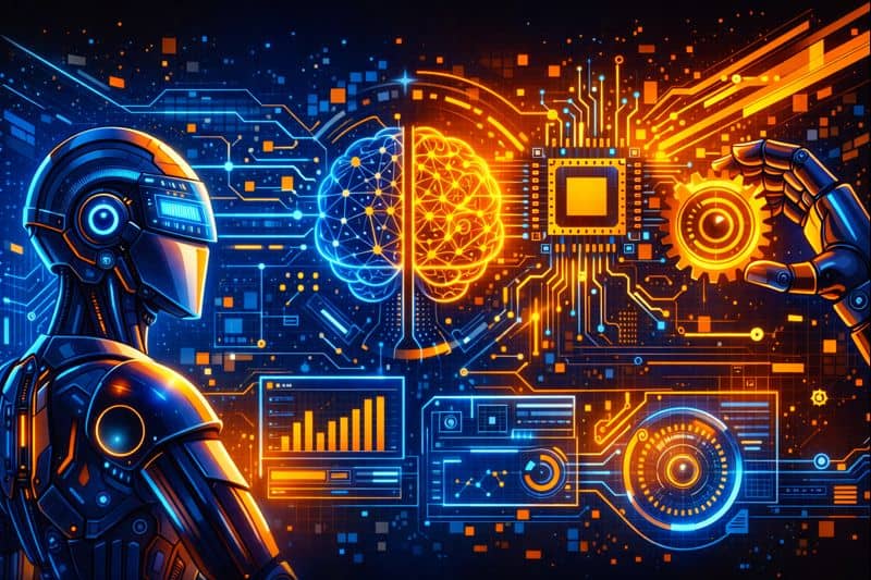 Core components of an AI agent working together