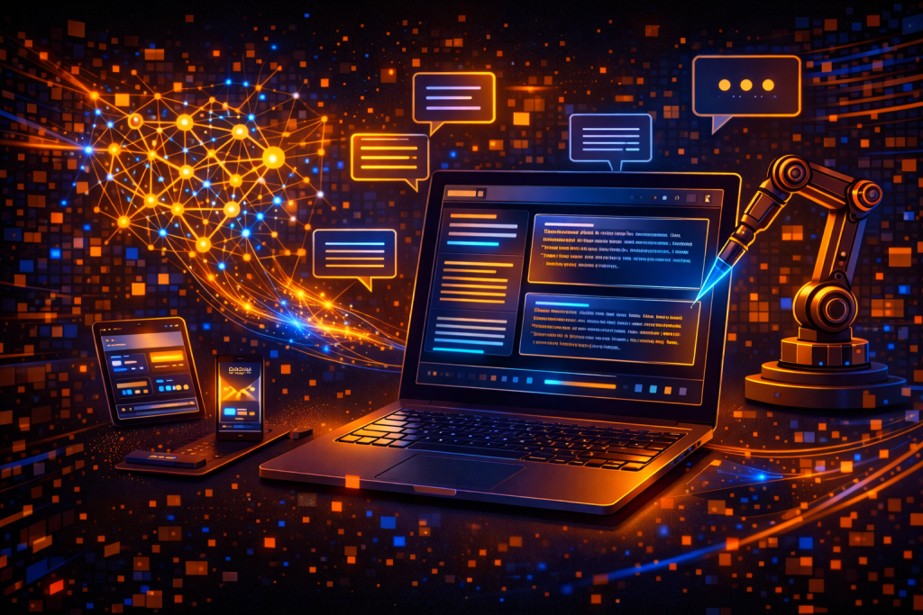 Large language model generating human-like text responses