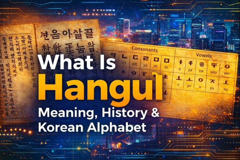 What Is Hangul: Meaning, History & Korean Alphabet