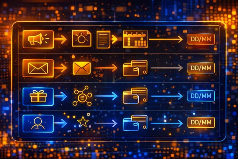 Timeline table showing Bonk airdrop announcement milestones