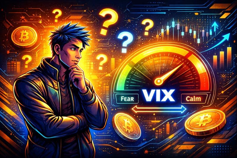 person questioning What is VIX Stock? in cypto currency industry