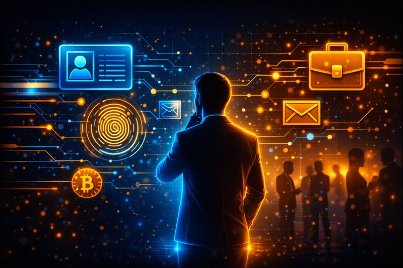 Person asking himself about digital Identity