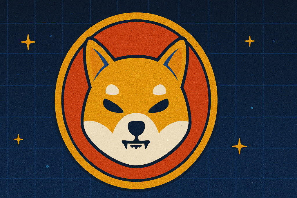 Shiba Inu Coin logo with dog mascot symbolizing the meme-based token