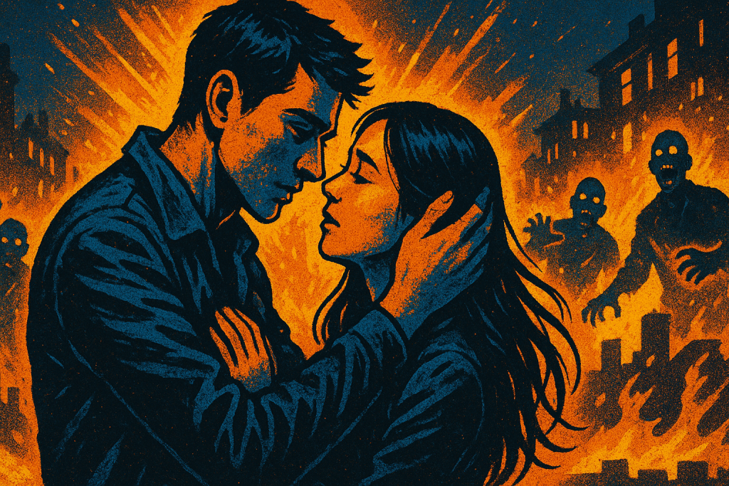 Romance and survival during intense zombie outbreak.